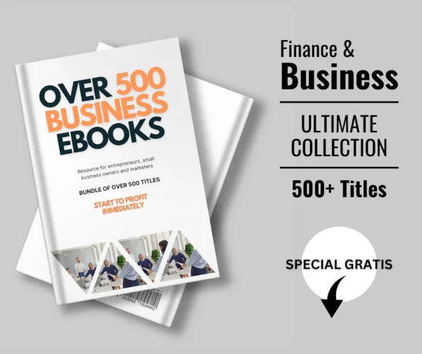 PLR Over 500 Premium Business eBooks Pack Collection + GRATIS Business Emails Pack | eBooks Bundle | Lifetime Access | Instant Download